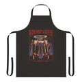 Vintage-inspired apron featuring a coffee-themed occult horror design