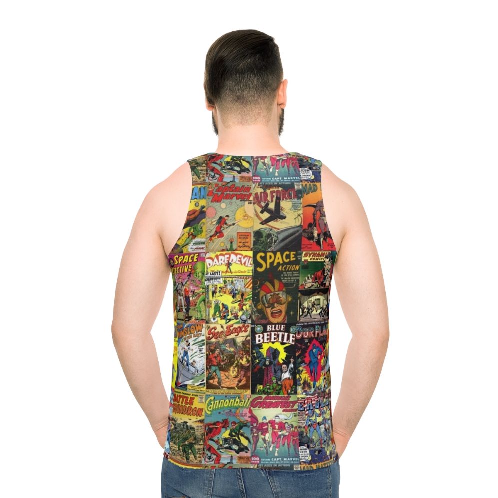 Retro Comic Book Collage Unisex Tank Top