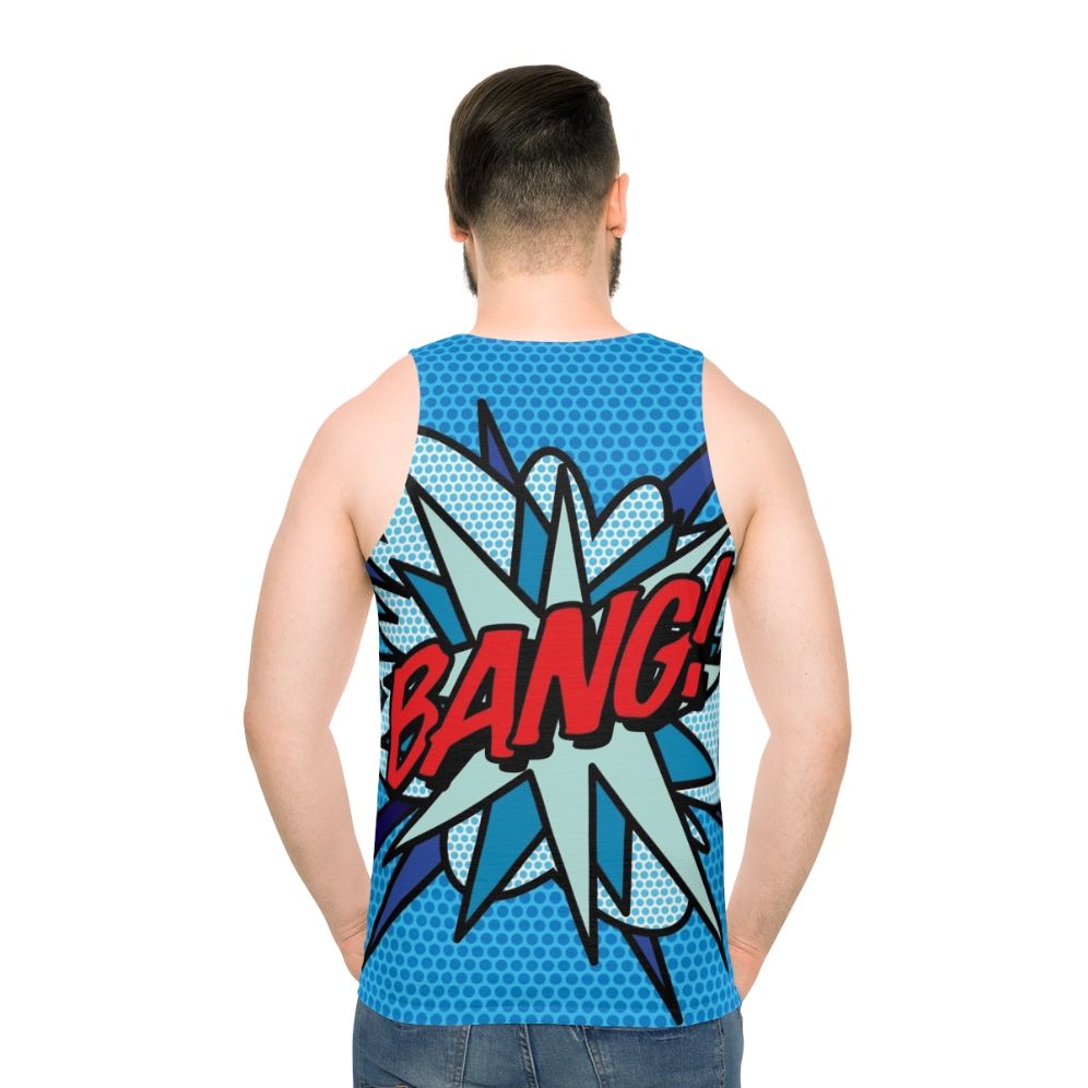 Retro comic book pop art graphic unisex tank top