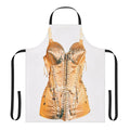 Retro cone bra inspired apron with 80s pop art design