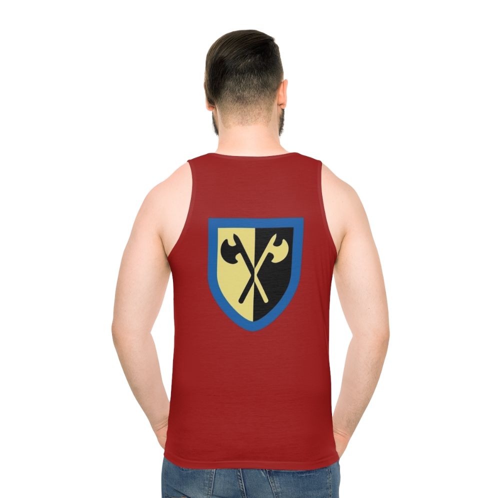 Retro Crusaders Crossed Axes Lego Knights Unisex Tank Top