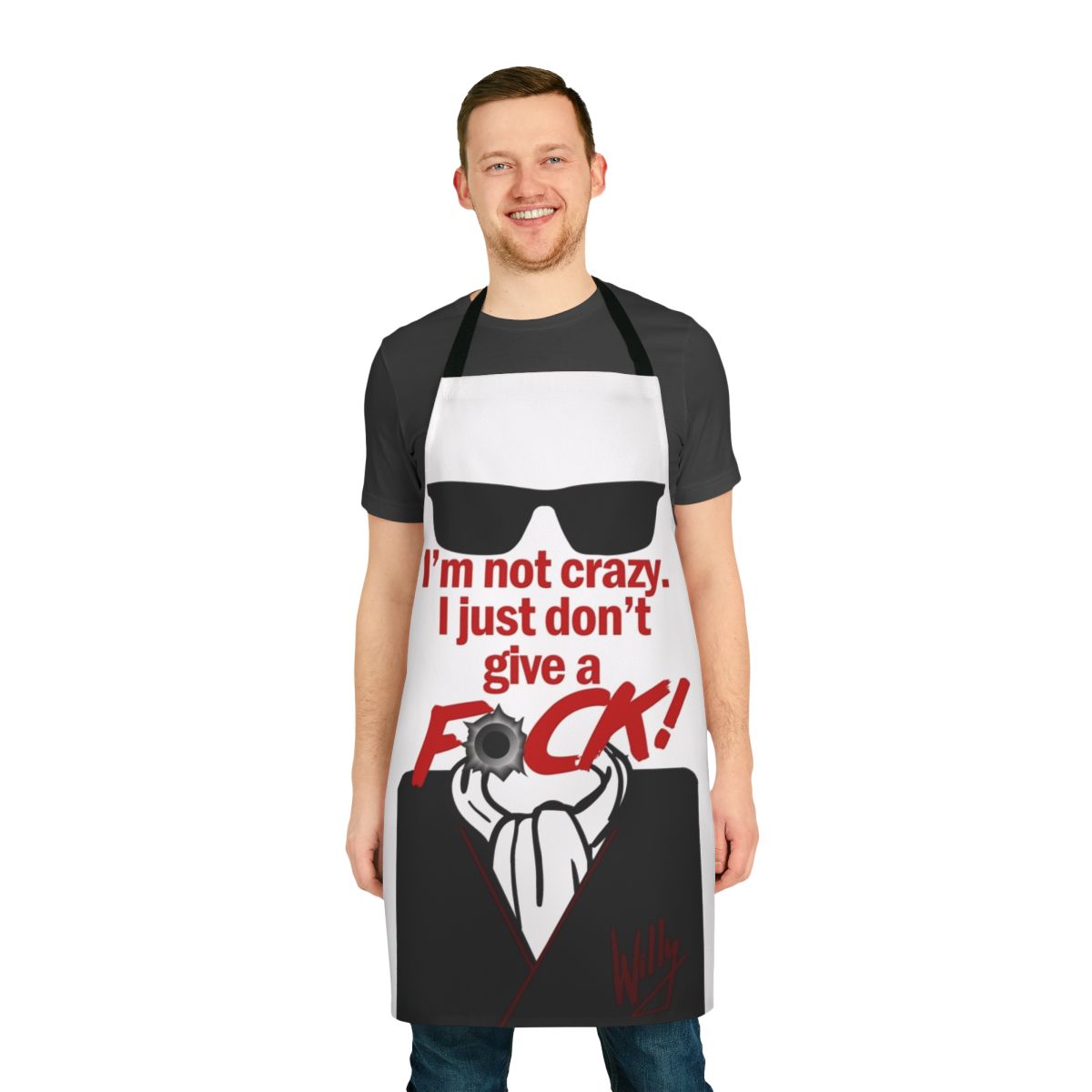 Retro cult classic "Night of the Comet" inspired apron with vintage, sci-fi horror design