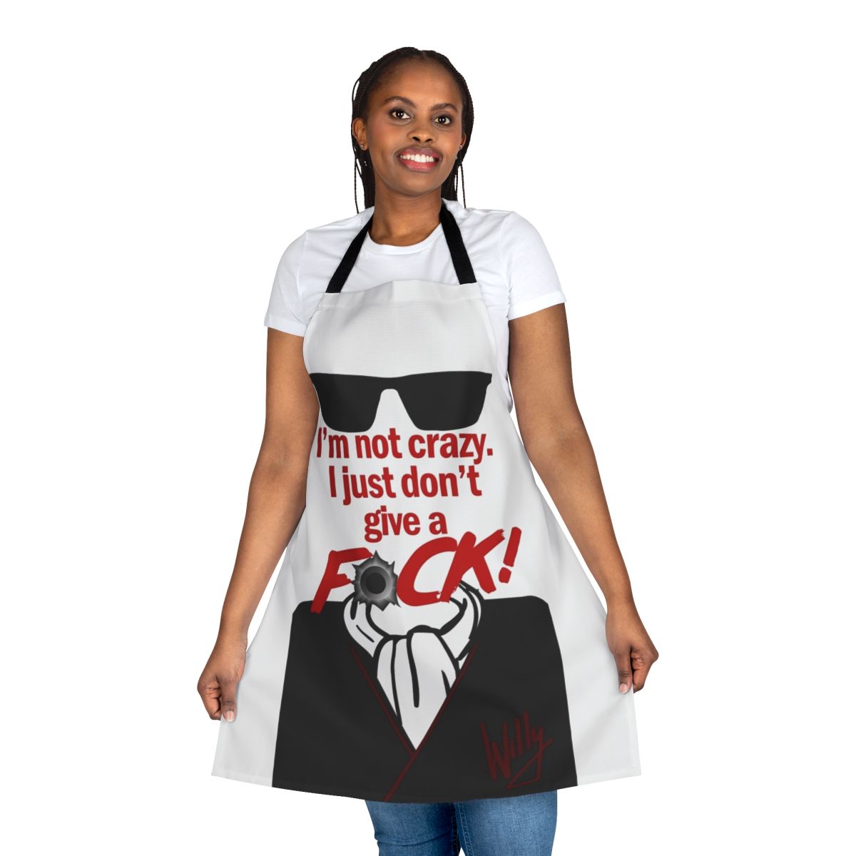 Retro cult classic "Night of the Comet" inspired apron with vintage, sci-fi horror design