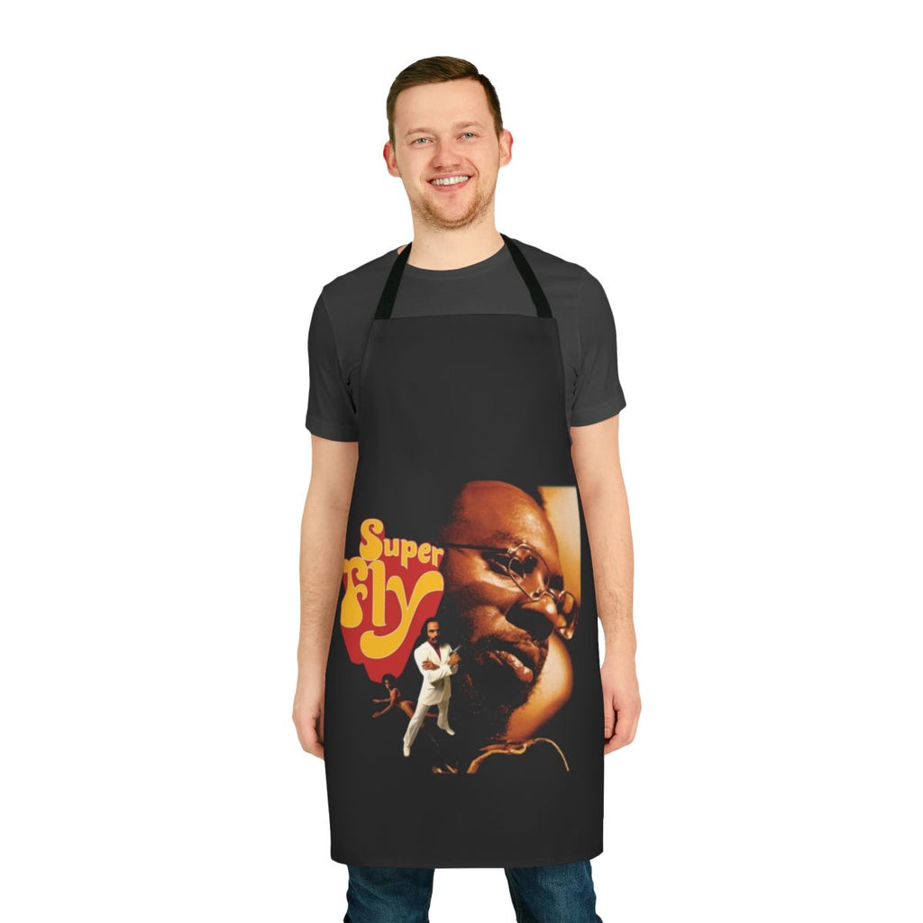 Curtis Mayfield inspired Super Fly apron with funky retro design