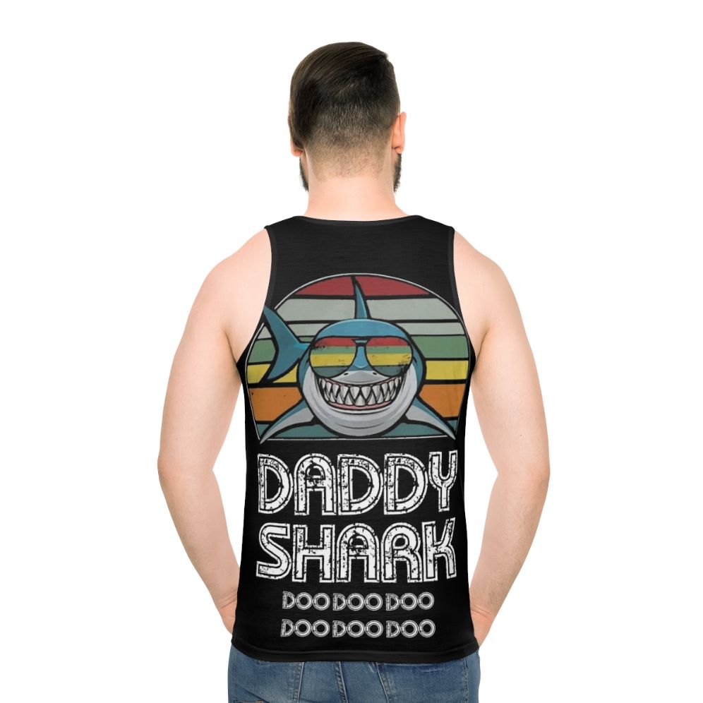 Retro Daddy Shark Unisex Tank Top