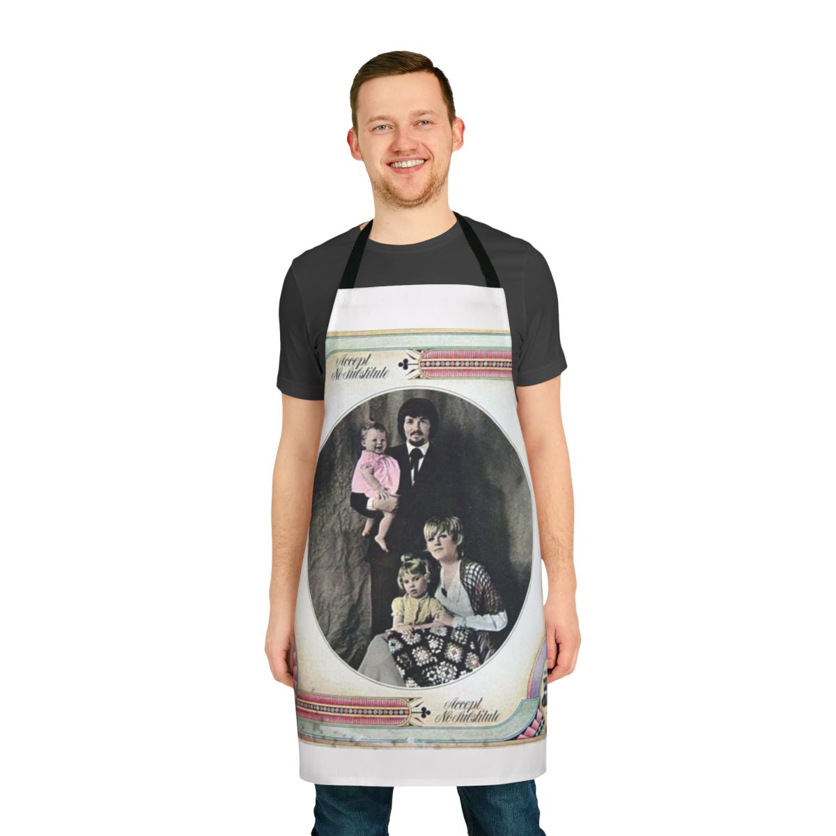 Retro-style apron featuring the name and image of singer-songwriter Delaney Bonnie