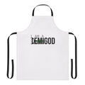 Retro demi romantic inspired apron with vintage airline logo and design