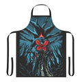 Retro-style demogorgon-themed apron for fans of Stranger Things and 80s horror