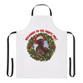 Retro die hard christmas apron with "Welcome to the Party Pal" text
