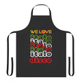 Retro-style apron featuring an "Italo Disco" design for 80s music fans