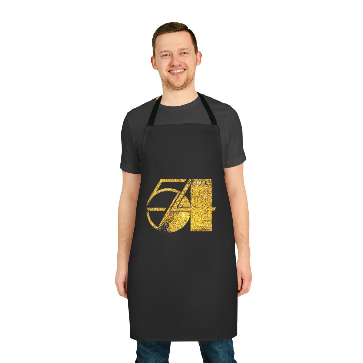Retro disco-themed apron with Studio 54 design