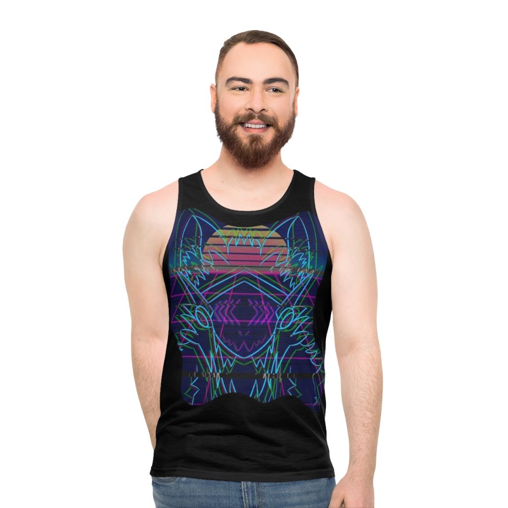 Retro DJ Unisex 80s Style Tank Top