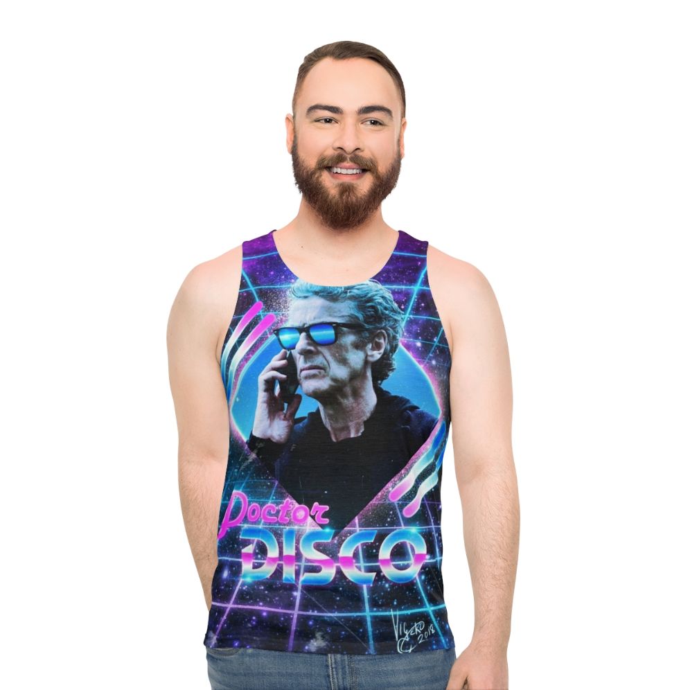 Retro Doctor Disco Unisex 12th Doctor Tank Top