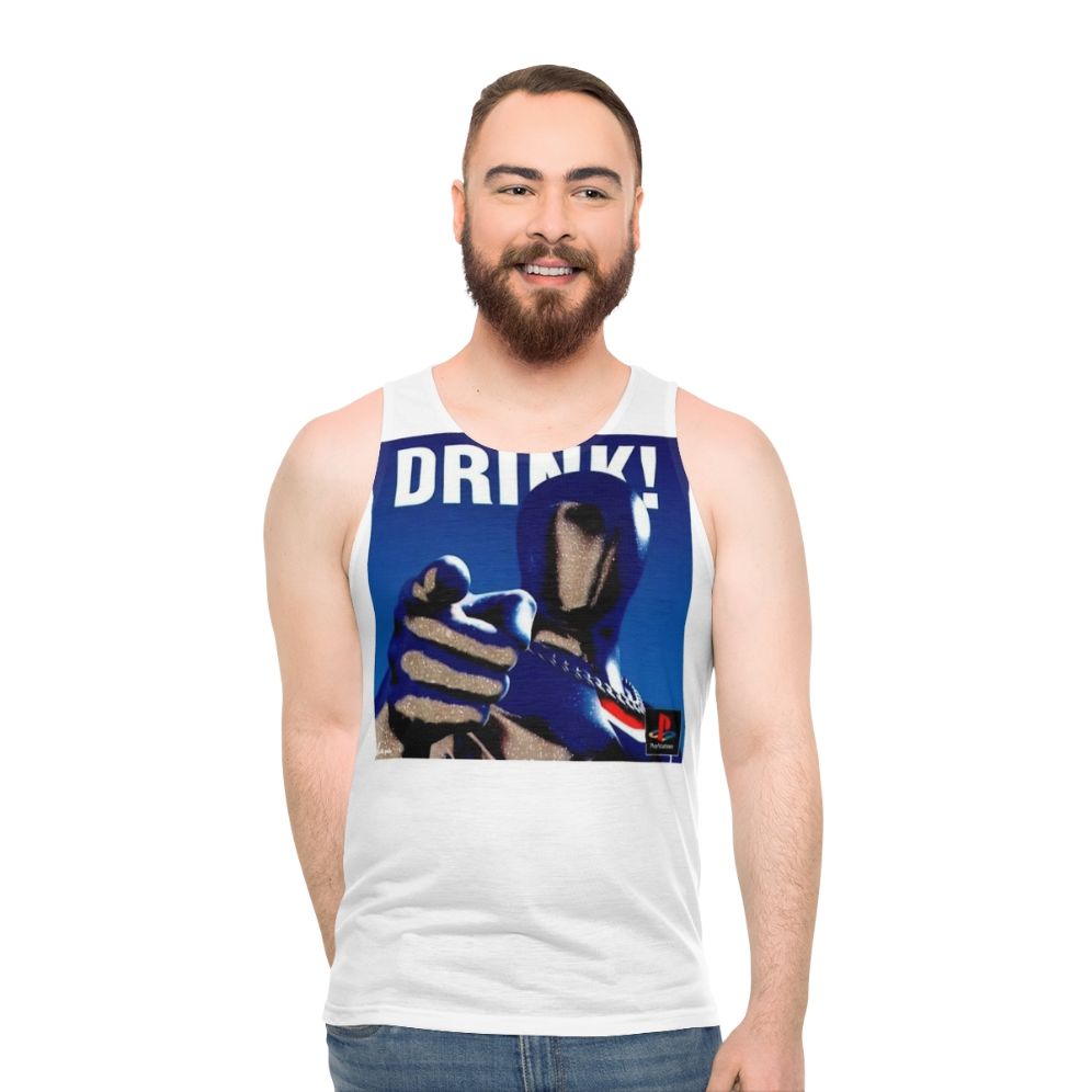 Retro drink unisex tank top