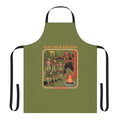 Retro "Eat Your Greens" Funny Apron with Bigfoot, Monster, 70s/80s Inspired Design