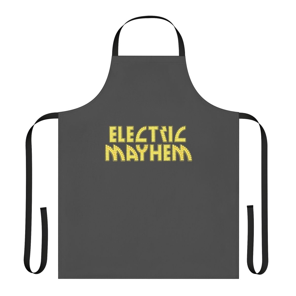 A colorful retro-style apron featuring the iconic Electric Mayhem band from The Muppet Show and Movies