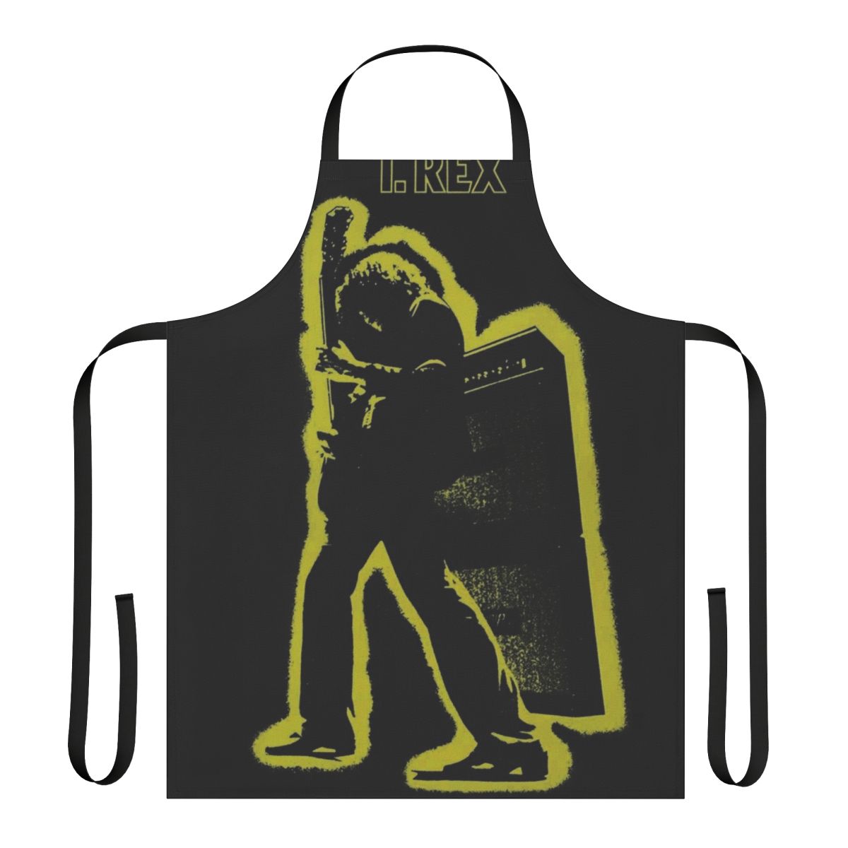 Apron featuring the iconic album cover art of the Electric Warrior album by the glam rock band.