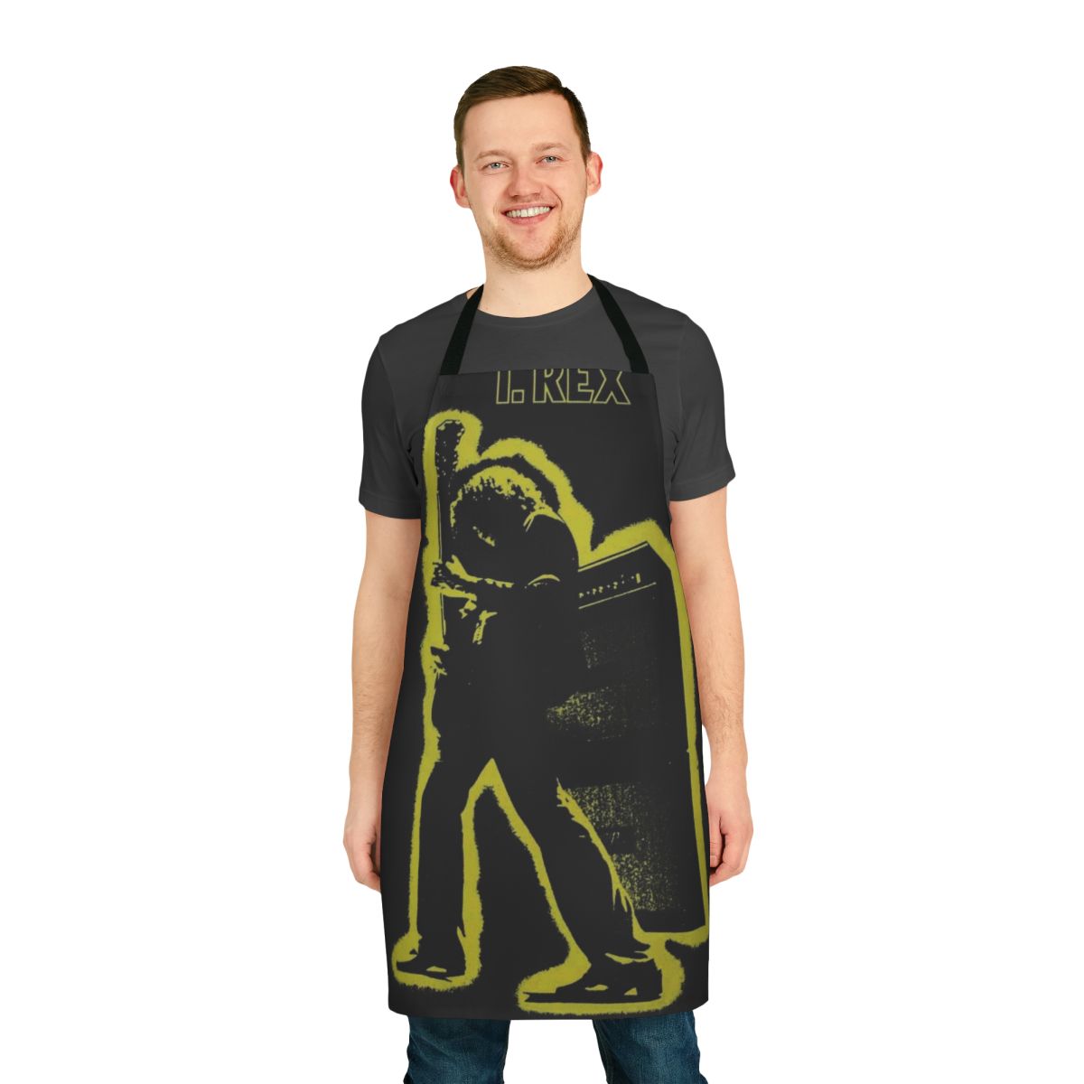 Apron featuring the iconic album cover art of the Electric Warrior album by the glam rock band.