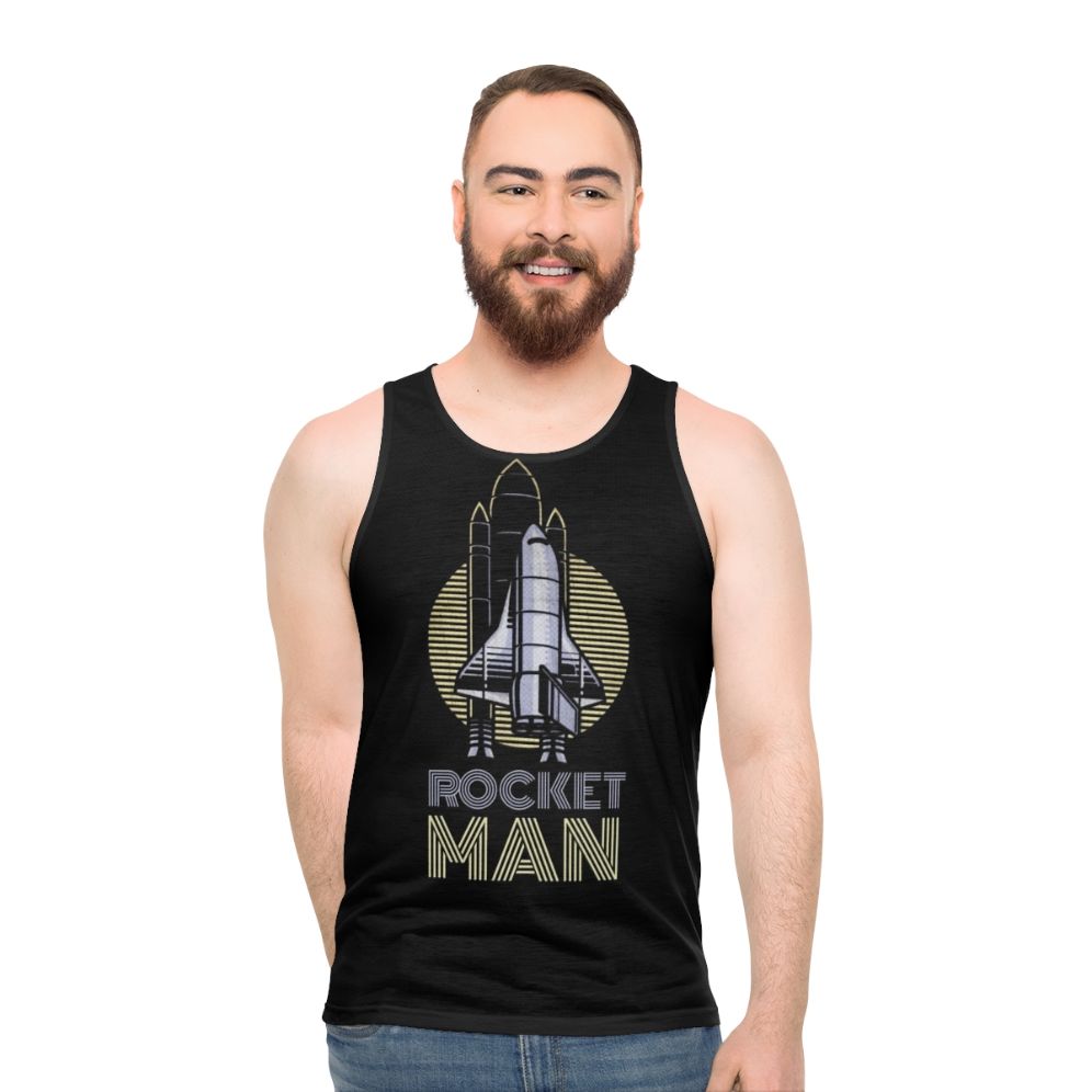 Retro Elton John "Rocket Man" Unisex Tank Top