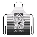 Retro Epcot-Inspired Kitchen Apron with Vintage Attractions and Characters