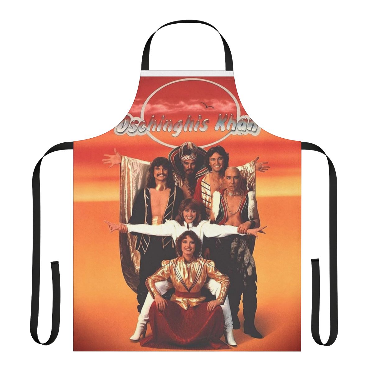 Dschinghis Khan 1970s euro pop-themed apron