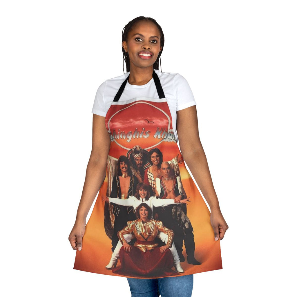Dschinghis Khan 1970s euro pop-themed apron