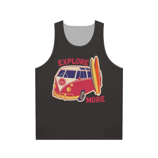 Retro explore unisex tank top
