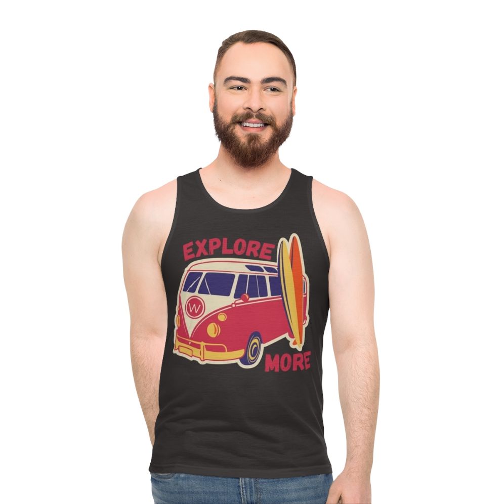 Retro explore unisex tank top
