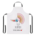 Vintage-style apron featuring a light bulb design, inspired by the Expo 92 event in Spain.