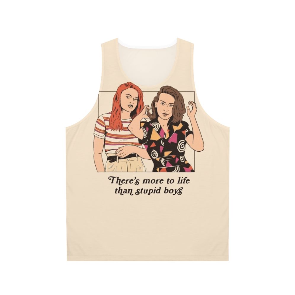 Retro feminist stranger things max unisex tank top