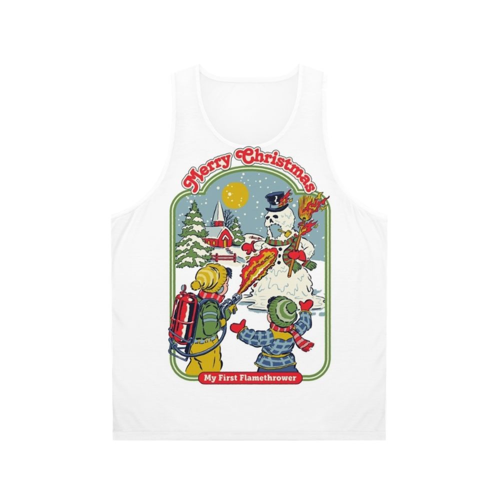 Retro Flamethrower Unisex Tank Top