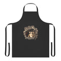 Vintage-style apron featuring Harley Poe band logo and design