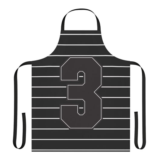 Apron featuring a retro football jersey design inspired by the movie "It's a Wonderful Life"