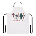 Retro-style apron with "Friends Don't Lie" design, inspired by the hit TV series Stranger Things
