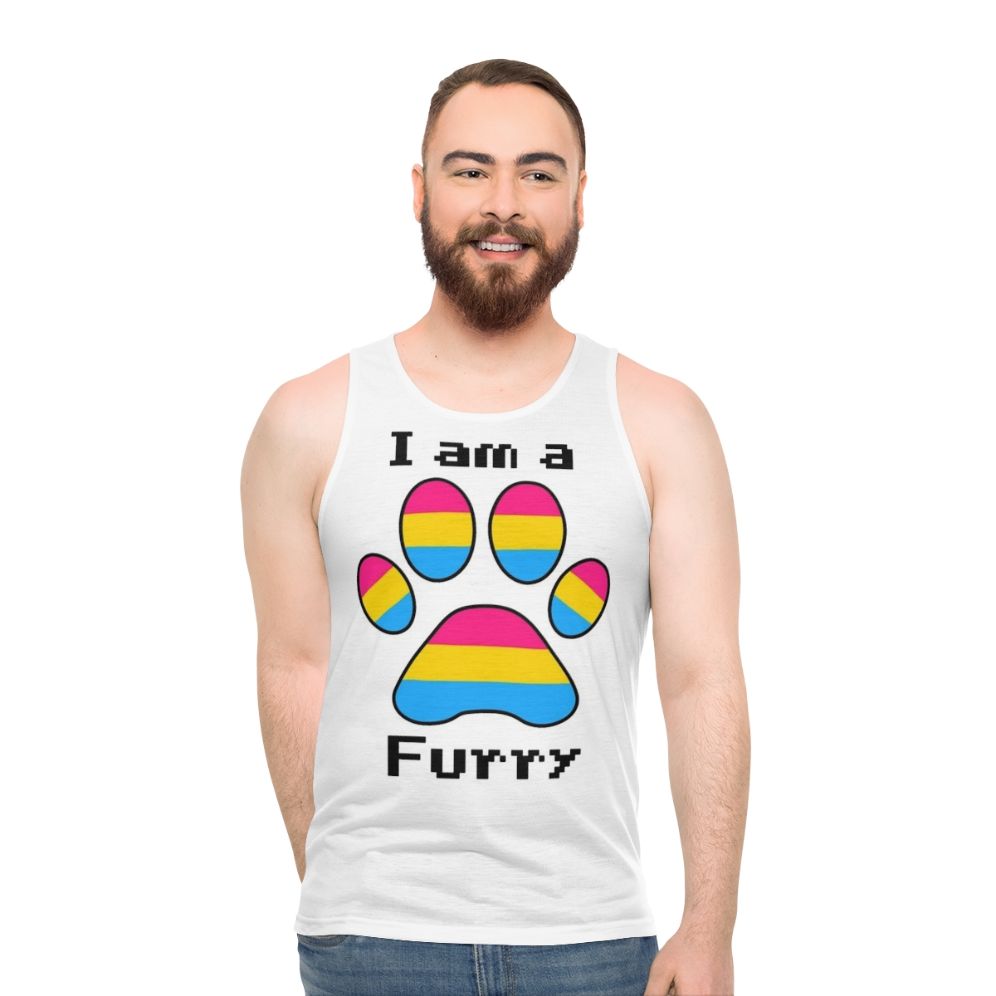 Retro Furry Pan Am Unisex Tank Top