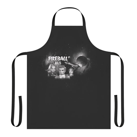 Fusee XL5 inspired apron with a vintage, science fiction design