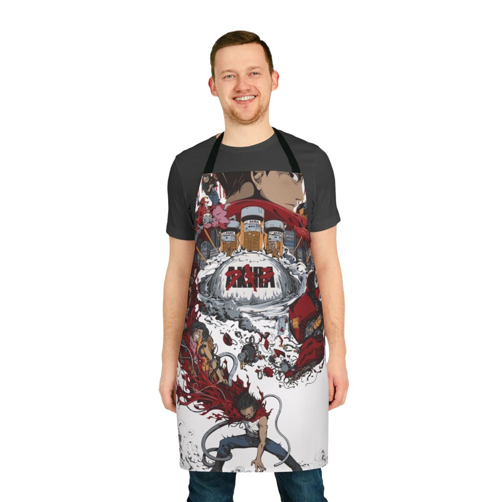 Akira-inspired post-apocalyptic apron with cyberpunk and dystopian design elements