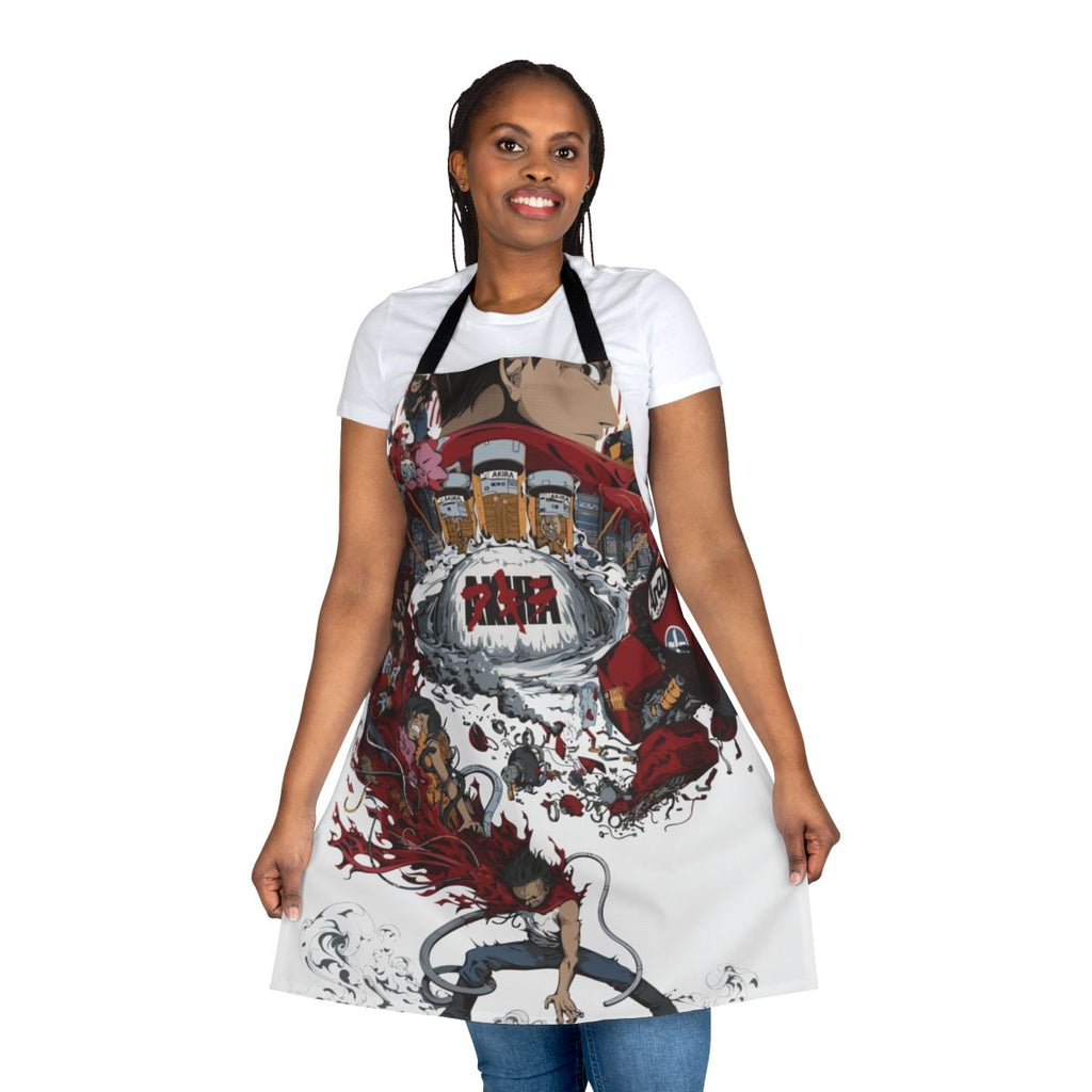 Akira-inspired post-apocalyptic apron with cyberpunk and dystopian design elements