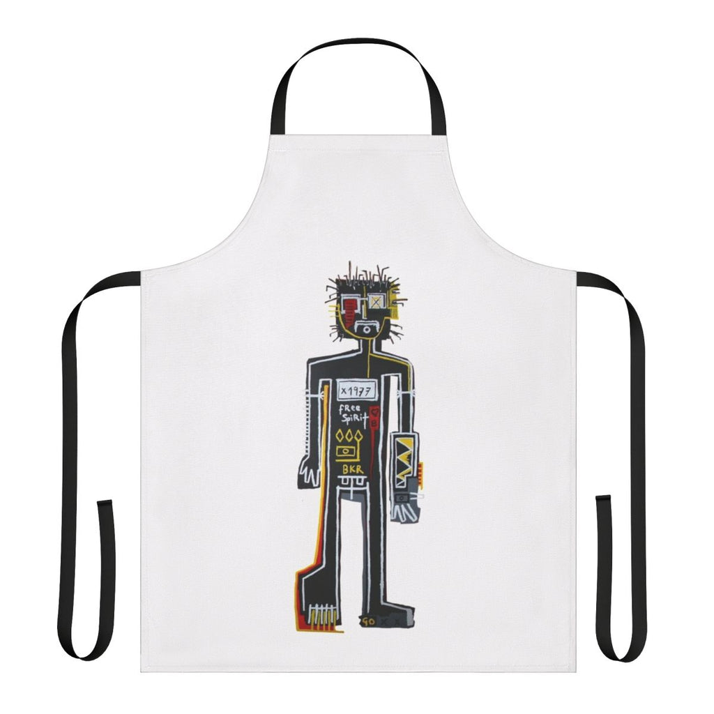 "The Player of Games" inspired apron with a retro-futuristic chess board and literary quote design