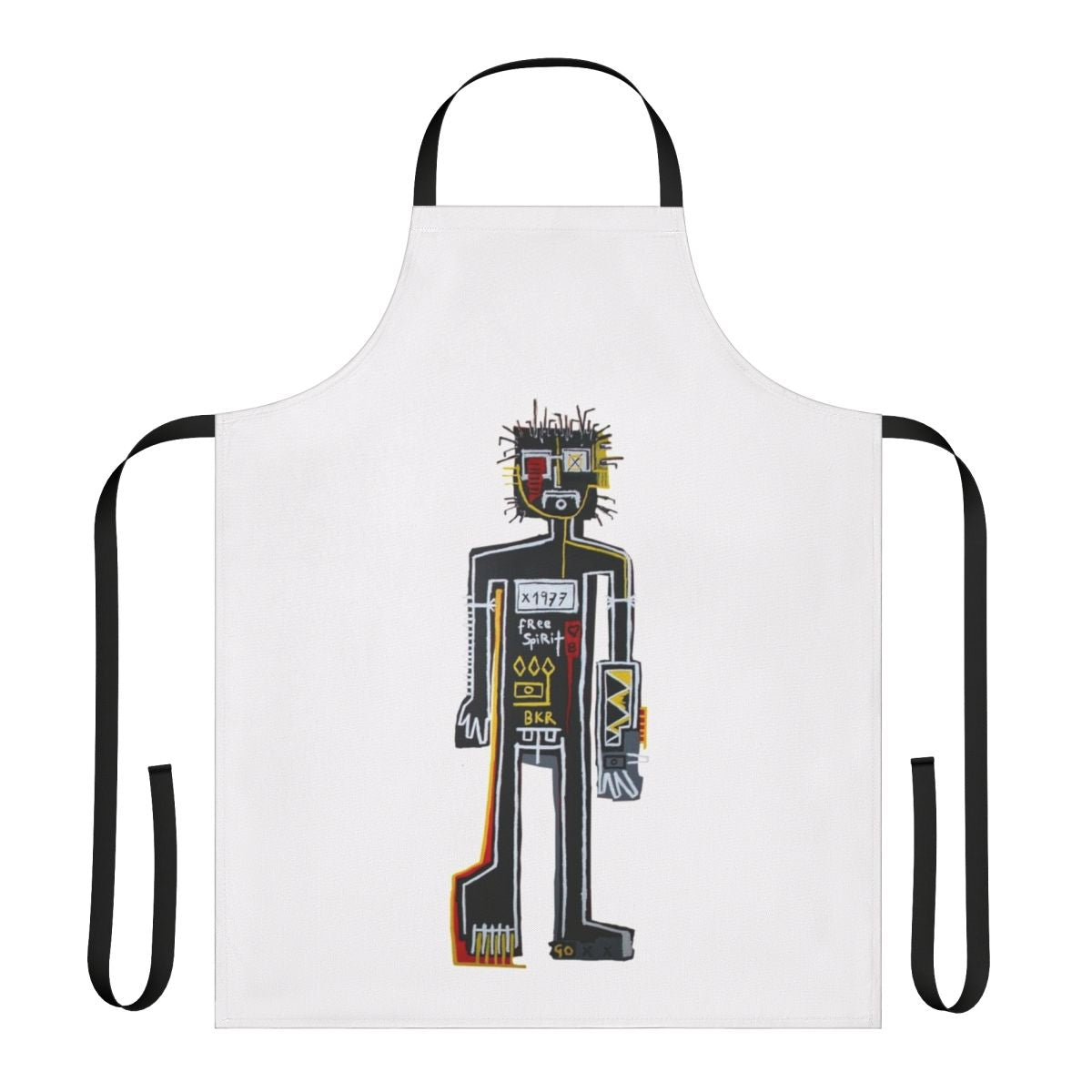 "The Player of Games" inspired apron with a retro-futuristic chess board and literary quote design