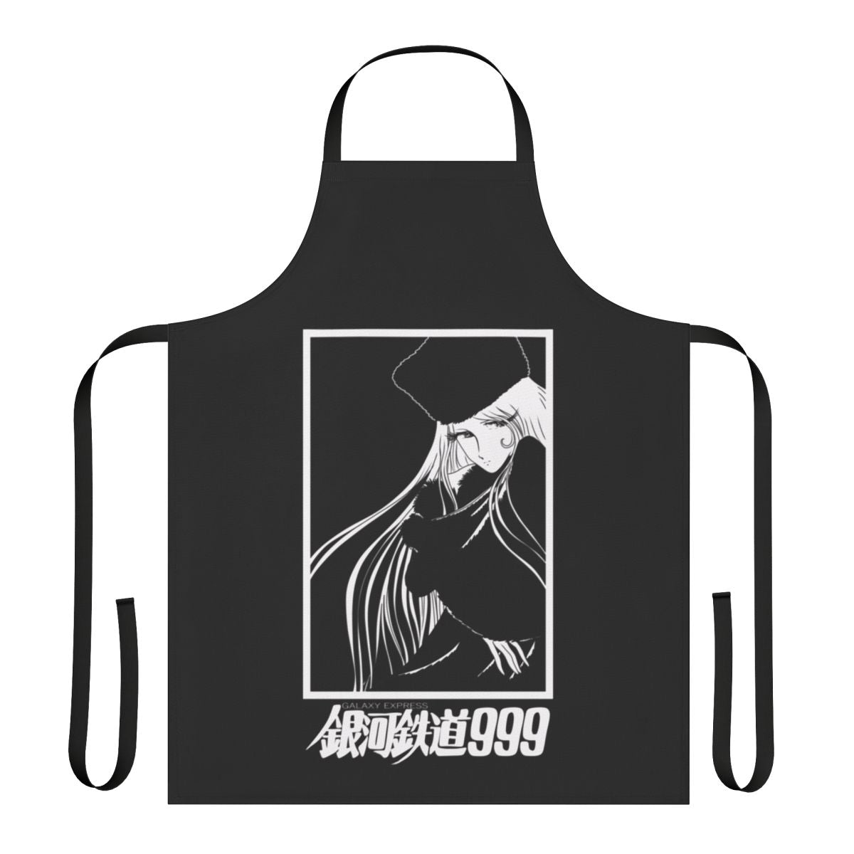 Retro-style apron featuring the iconic sci-fi anime series Galaxy Express 999
