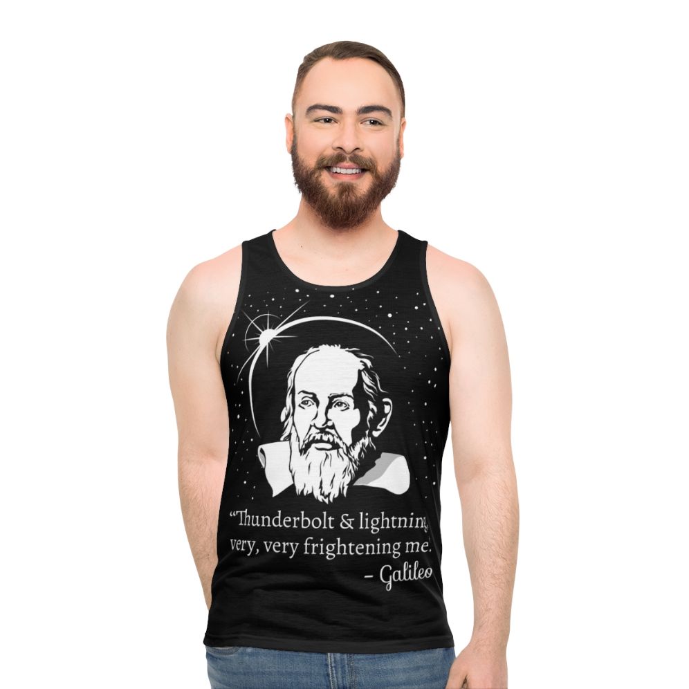 Retro Galileo Graphic Unisex Tank Top
