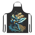 Playful and unique steel apron featuring a shovel design for retro gamers