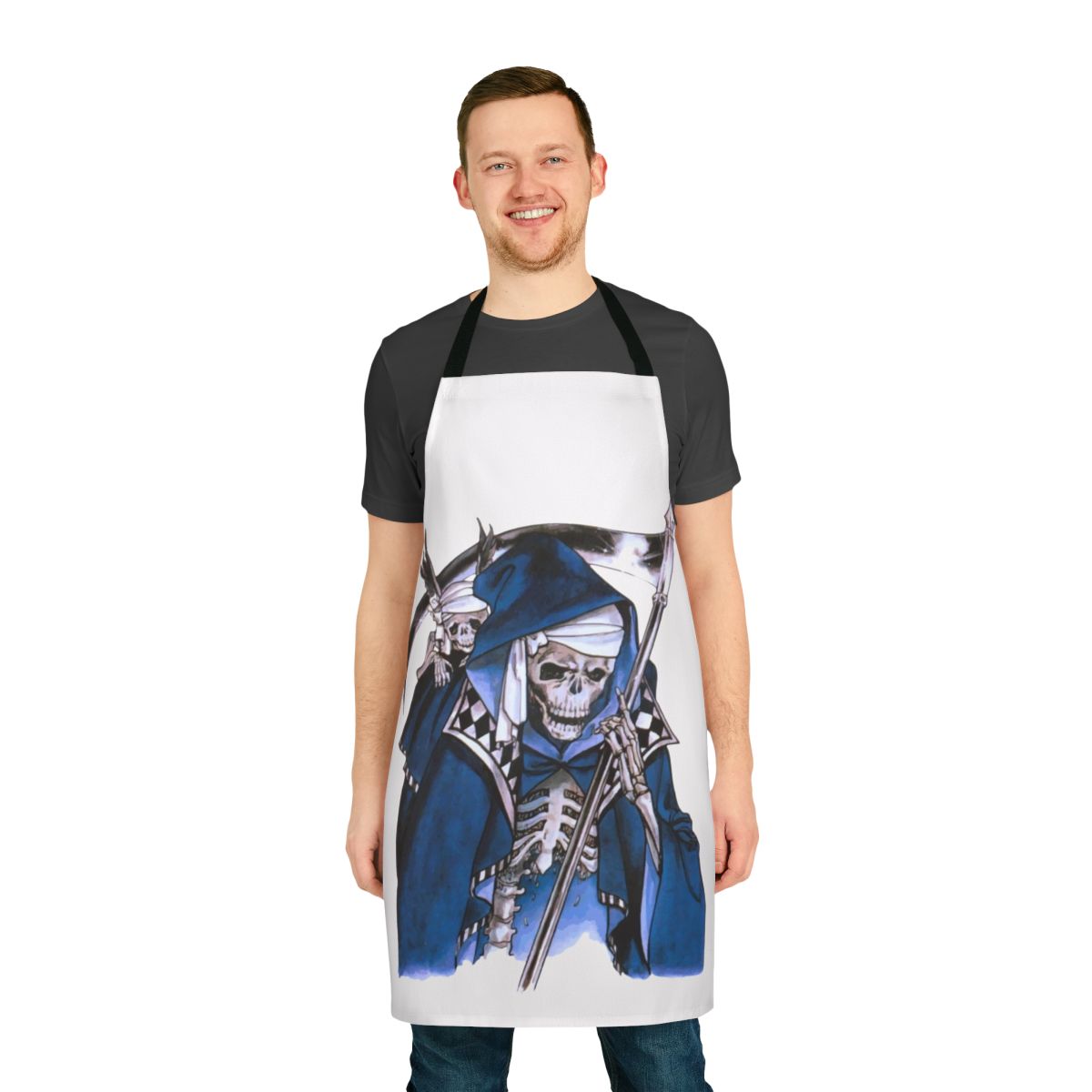 Retro gaming apron featuring Castlevania: Symphony of the Night inspired design