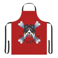 Retro gaming-inspired apron with Dog Street Bar and The Bouncer design