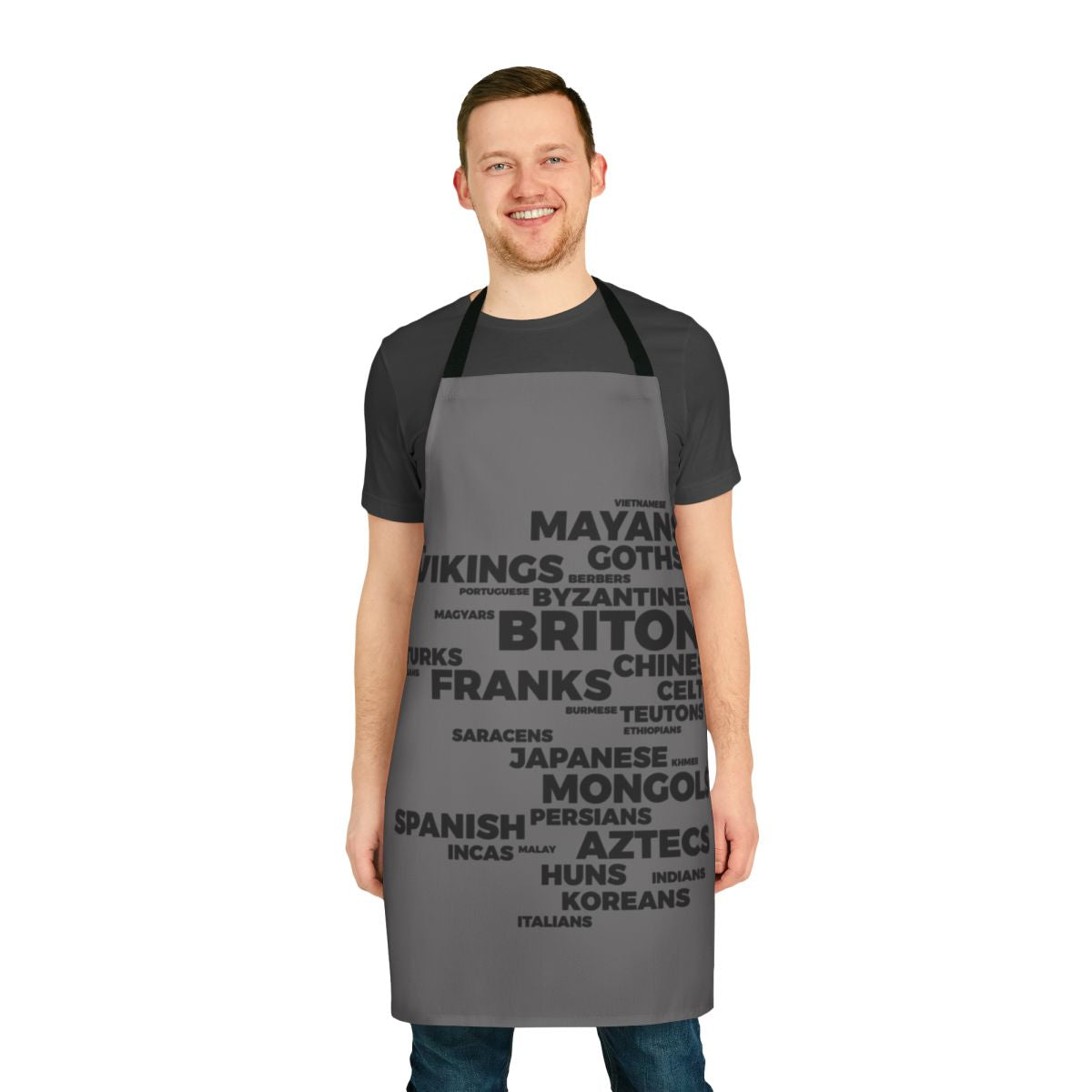 Retro gaming apron featuring the Age of Empires logo and design