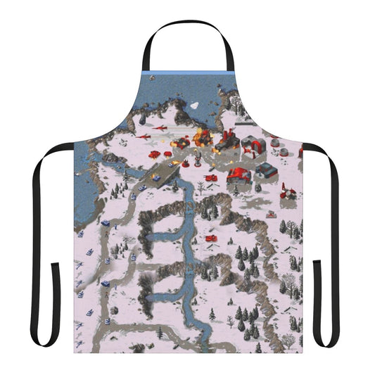 Red and black apron featuring Command & Conquer: Red Alert game logo and design