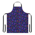 Vintage-style apron with arcade carpet pattern, perfect for retro gaming enthusiasts.