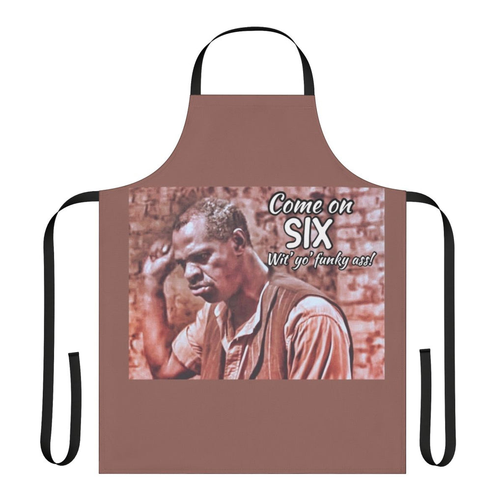 Retro gaming dice apron with Harlem Nights inspired design