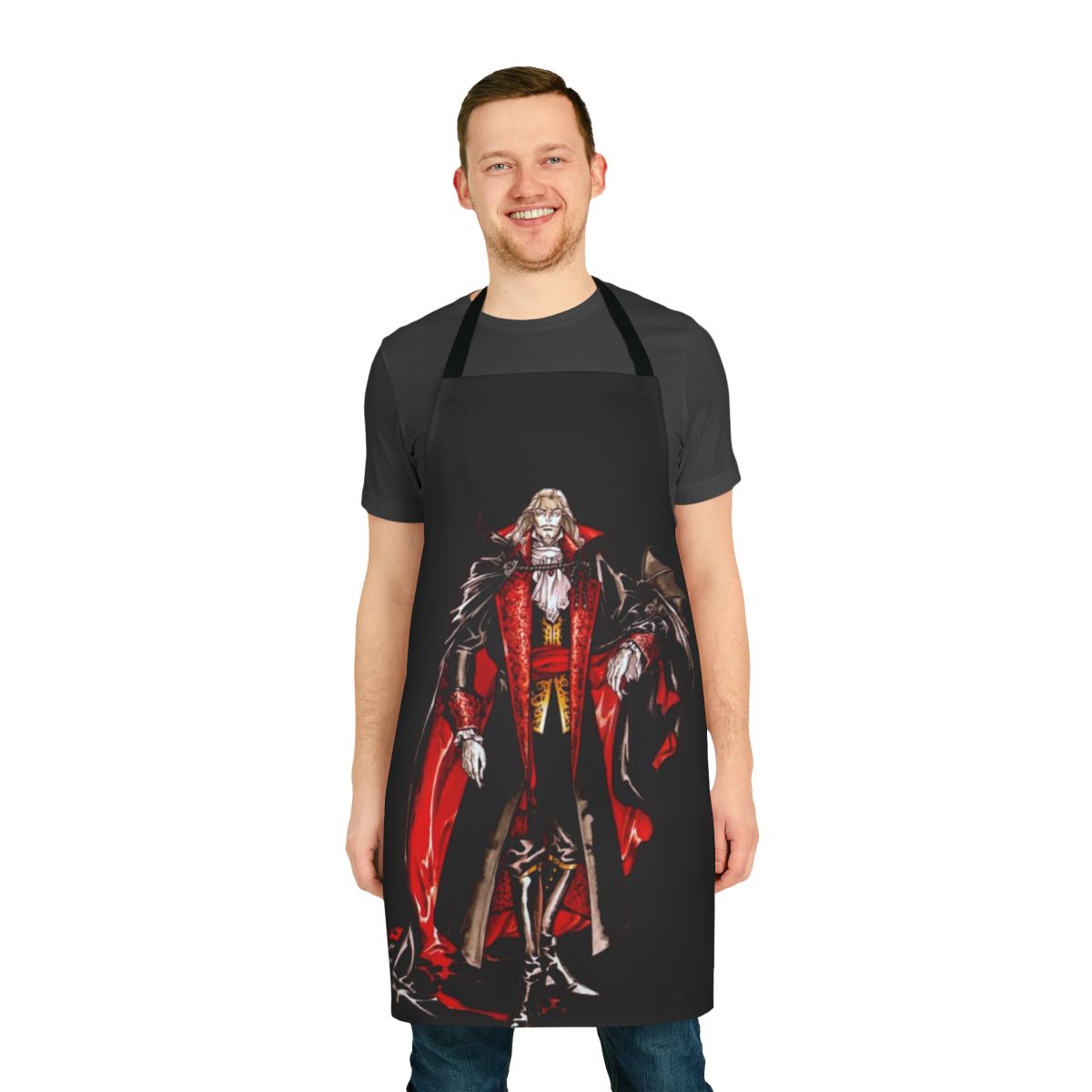 Dracula-inspired apron featuring the iconic Symphony of the Night artwork